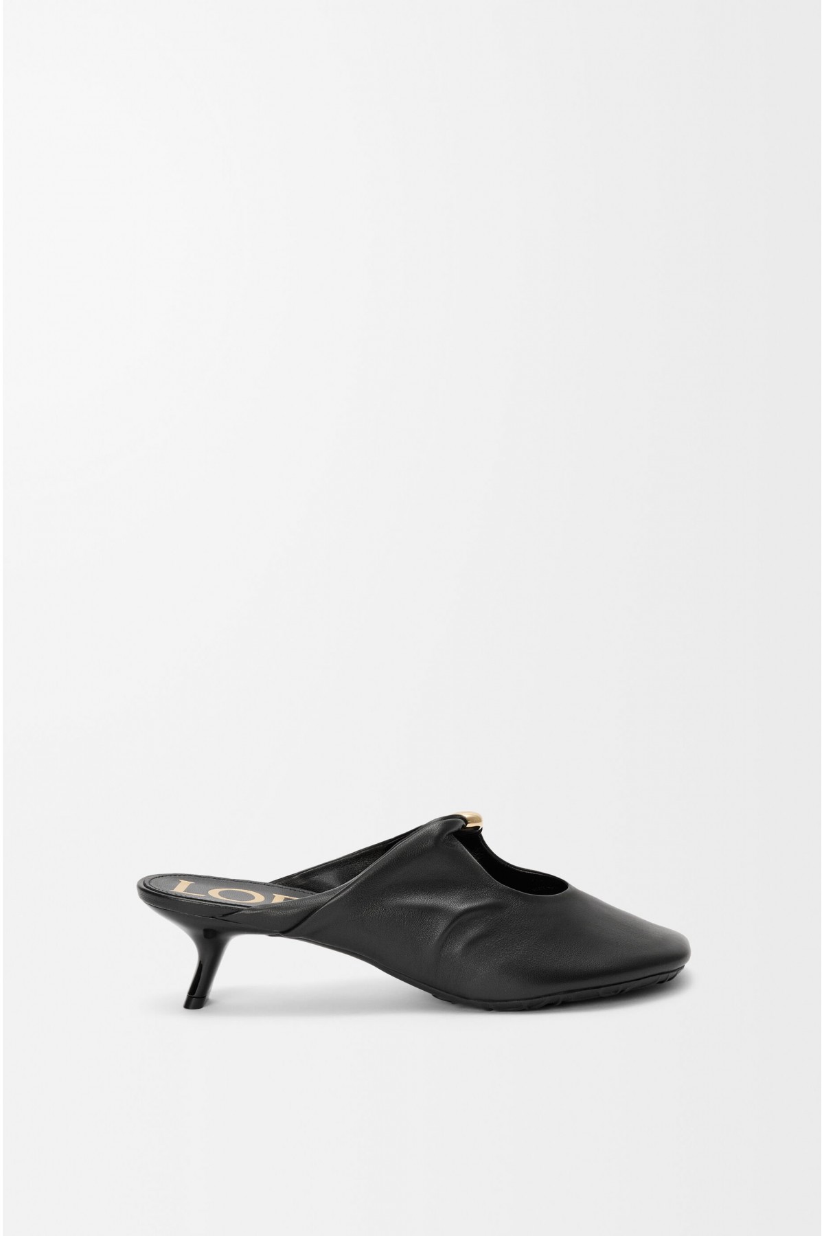 LOEWE Pebble Soft Mule In Nappa Lambskin Black