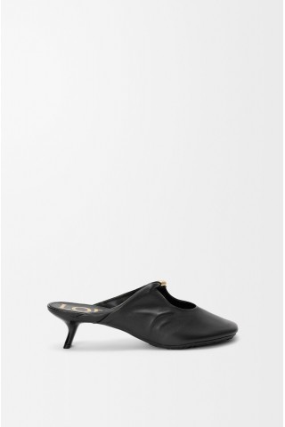 LOEWE Pebble Soft Mule In Nappa Lambskin Black