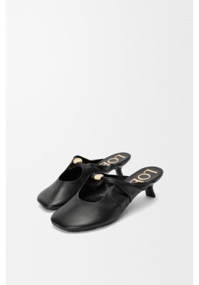 LOEWE Pebble Soft Mule In Nappa Lambskin Black