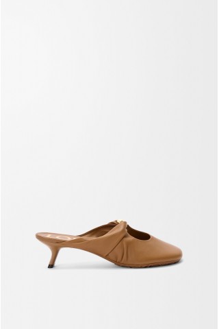 LOEWE Pebble Soft Mule In Nappa Lambskin Oak