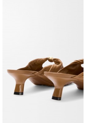 LOEWE Pebble Soft Mule In Nappa Lambskin Oak