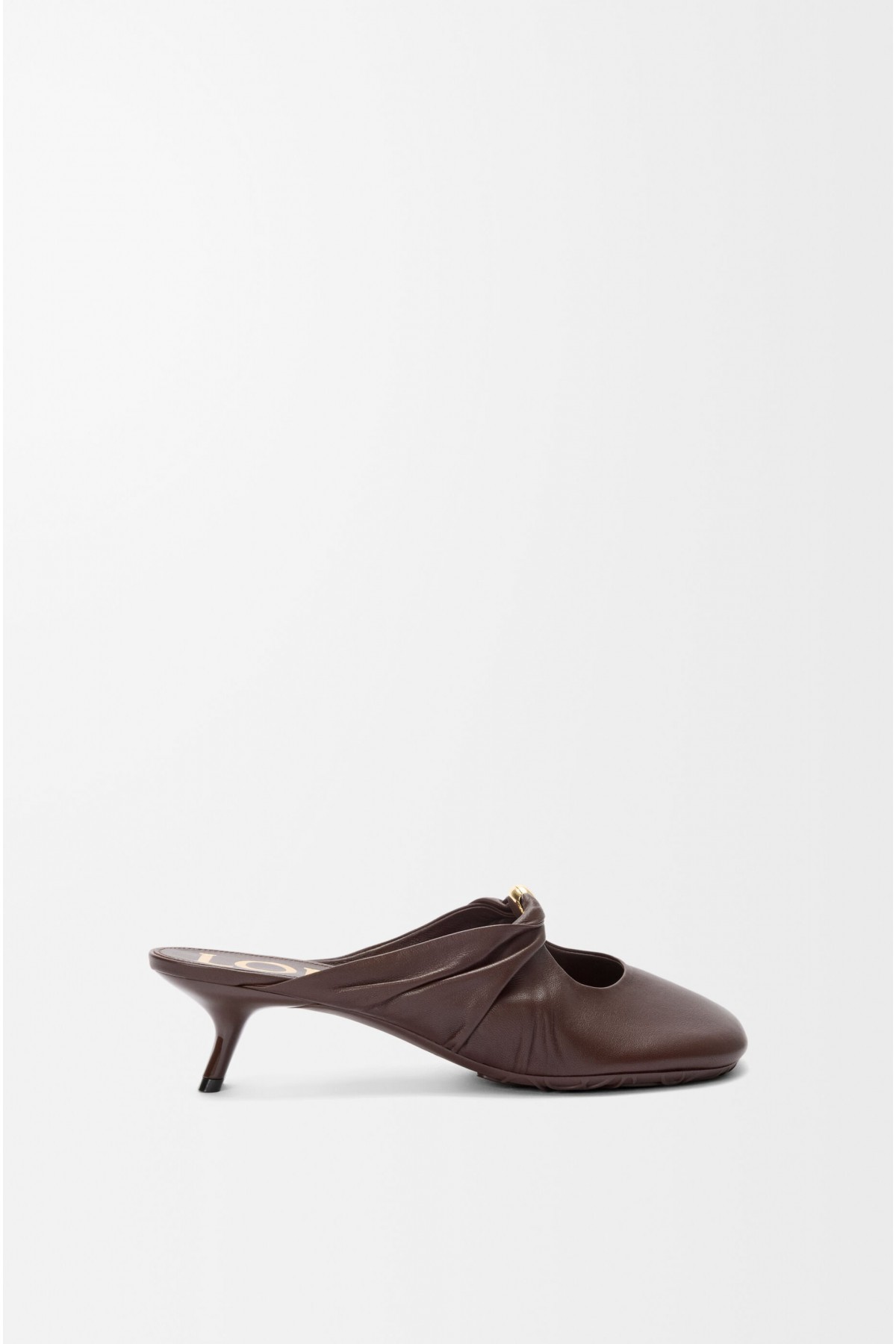 LOEWE Pebble Soft Mule In Nappa Lambskin Brownie