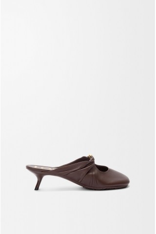 LOEWE Pebble Soft Mule In Nappa Lambskin Brownie