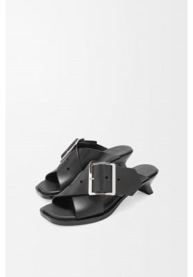 LOEWE Petal Belt Sandal In Vegetable-tanned Calfskin Black