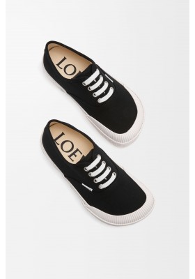 LOEWE Terra Vulca Lace-up Sneaker In Canvas Black