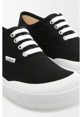LOEWE Terra Vulca Lace-up Sneaker In Canvas Black
