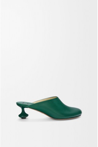 LOEWE Toy Mule In Goatskin Forest Green