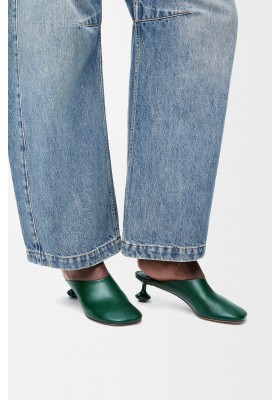 LOEWE Toy Mule In Goatskin Forest Green