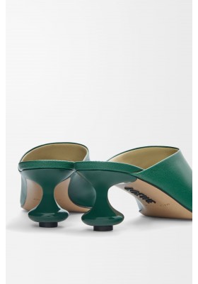 LOEWE Toy Mule In Goatskin Forest Green