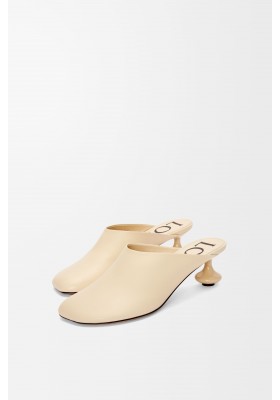 LOEWE Toy Mule In Goatskin Oat Milk