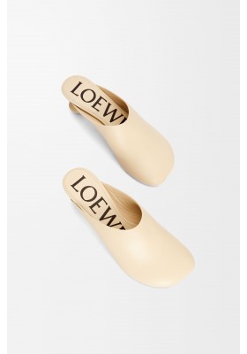 LOEWE Toy Mule In Goatskin Oat Milk