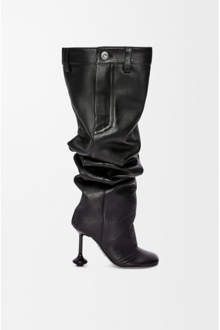 LOEWE Toy Over The Knee Boot In Nappa Lambskin Black