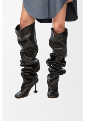 LOEWE Toy Over The Knee Boot In Nappa Lambskin Black