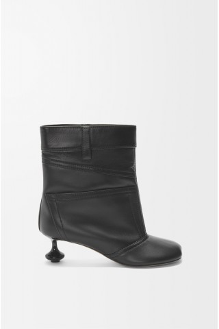 LOEWE Toy Panta Ankle Bootie In Lambskin Black
