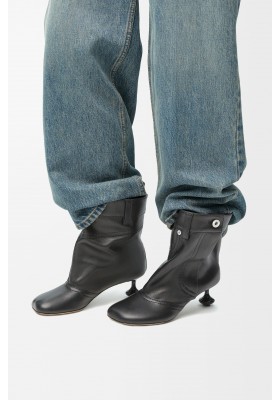 LOEWE Toy Panta Ankle Bootie In Lambskin Black
