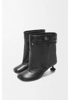 LOEWE Toy Panta Ankle Bootie In Lambskin Black