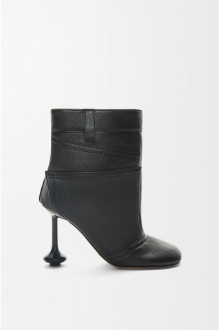 LOEWE Toy Panta Ankle Bootie In Nappa Lambskin Black