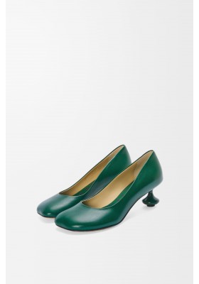 LOEWE Toy Pump In Goatskin Forest Green