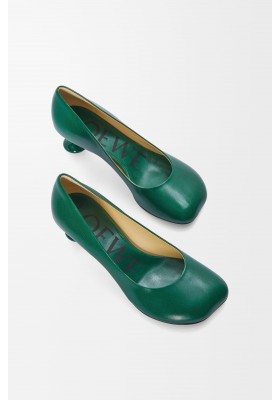 LOEWE Toy Pump In Goatskin Forest Green