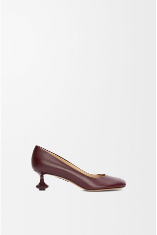 LOEWE Toy Pump In Goatskin Burgundy
