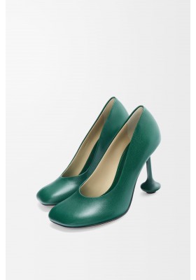 LOEWE Toy Pump In Goatskin Forest Green
