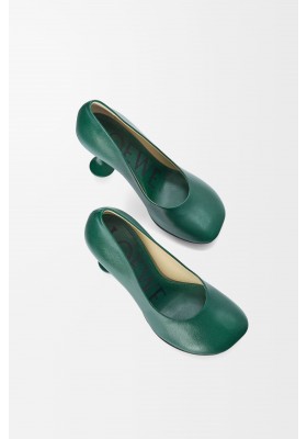 LOEWE Toy Pump In Goatskin Forest Green