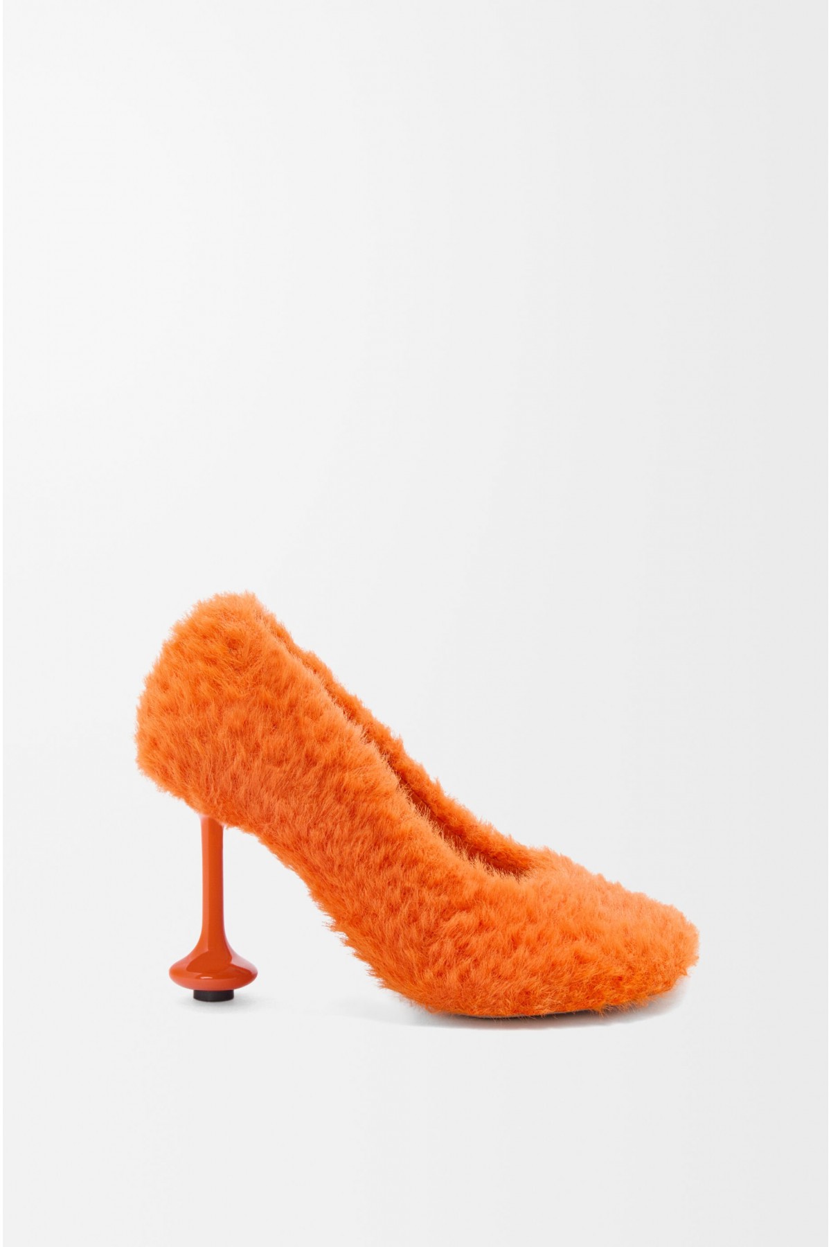 LOEWE Toy Pump In Knit Vivid Orange