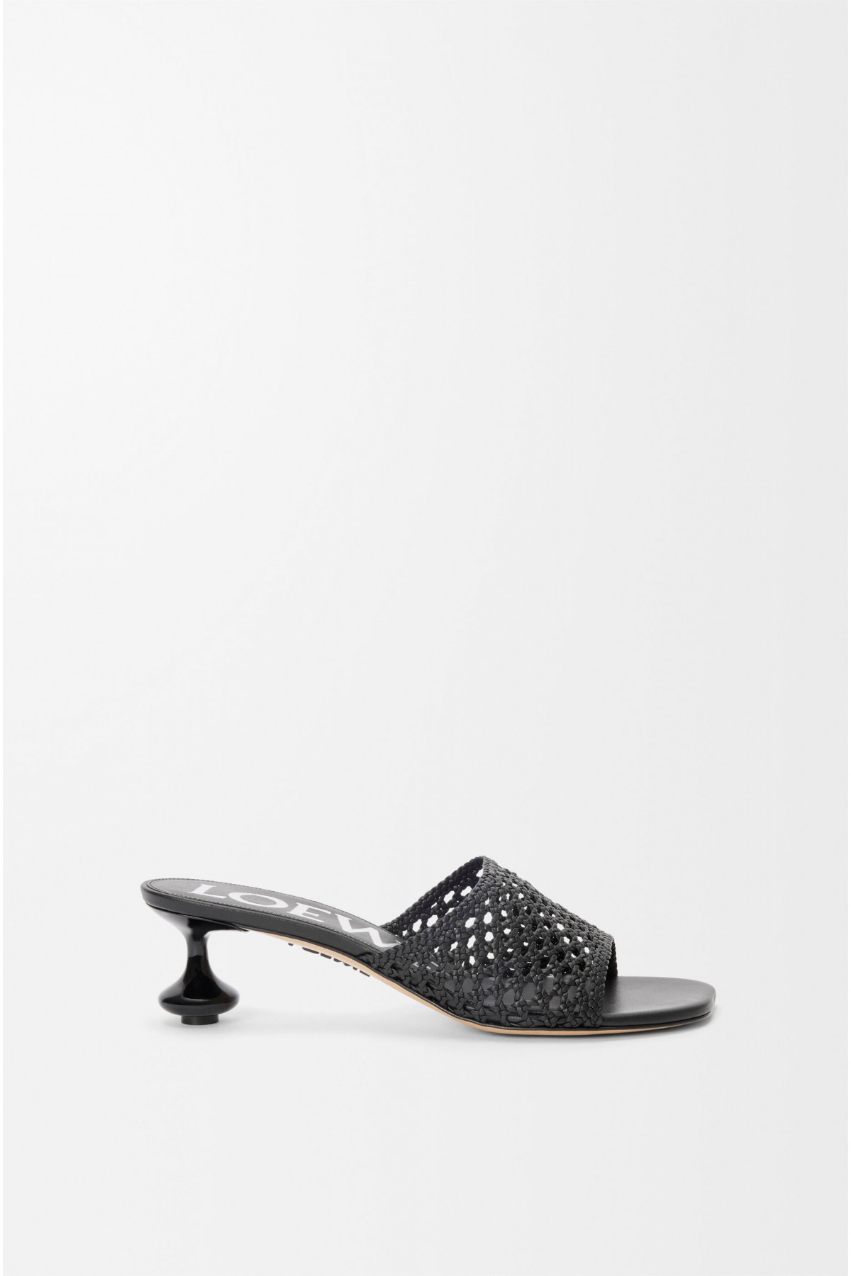 LOEWE Toy Slide In Calfskin Black