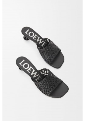 LOEWE Toy Slide In Calfskin Black
