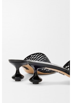 LOEWE Toy Slide In Calfskin Black