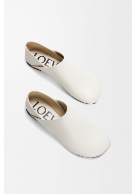 LOEWE Toy Slipper In Goatskin White